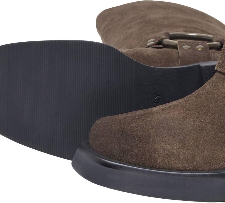 ONLY Onlbea Leather Biker Boot leren bikerboots bruin - Foto 2