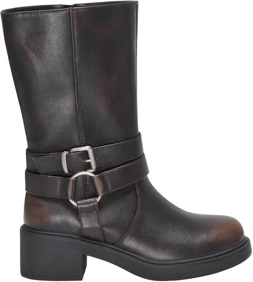 ONLY ONLBlossom imitatieleren bikerboots bruin