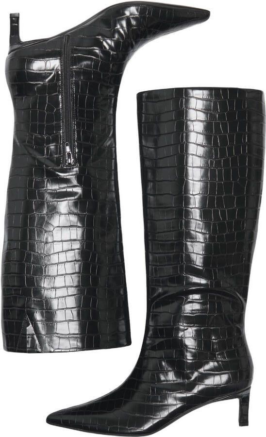 ONLY Onlbrixton-3 Knee High Boot laarzen met hak zwart - Foto 3