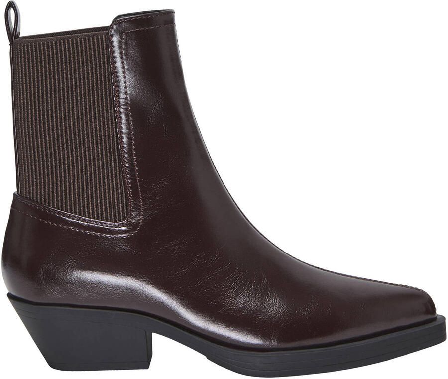 ONLY Onlbronco-9 western lakleren chelsea boots bordeaux