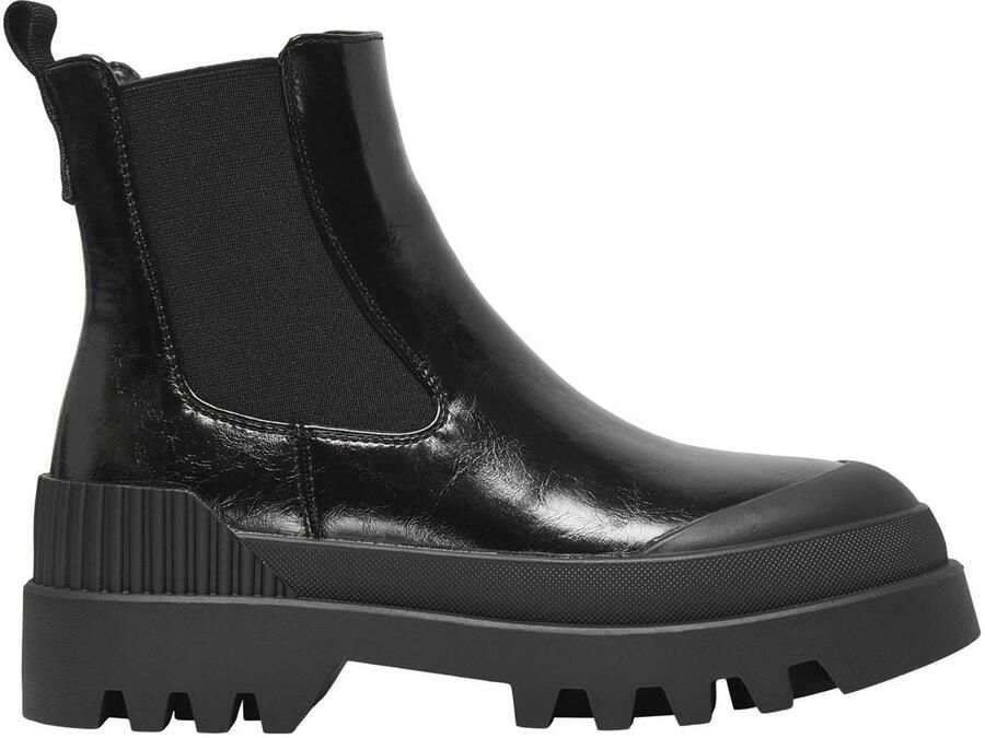 ONLY ONLBUZZ chunky lak chelsea boots zwart