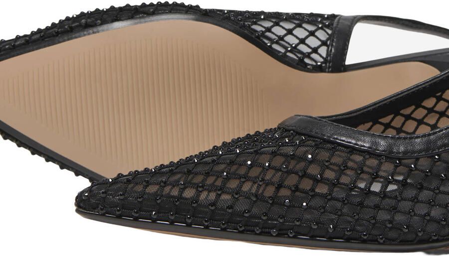 ONLY Onlcoco-9 Slingback Mesh Bling slingback pumps kitten heel zwart - Foto 2