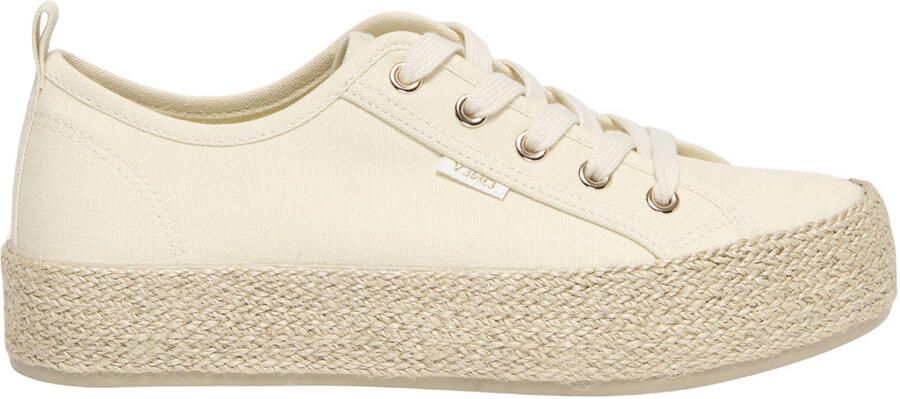 Only Lage sneaker met espadrille-detail van jute model 'OLINDA'