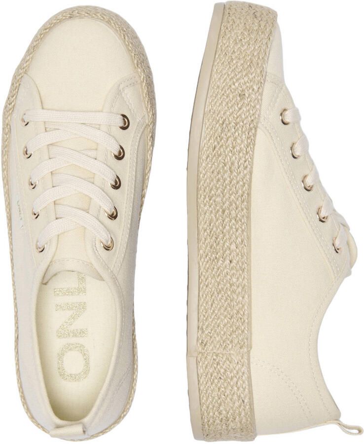Only Lage sneaker met espadrille-detail van jute model 'OLINDA' - Foto 2