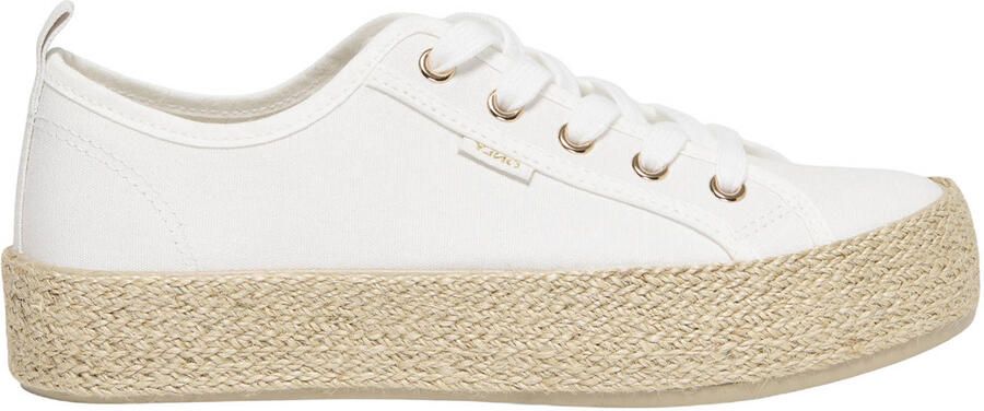 ONLY Onlida-1 Lace Up Espadrille Sneaker Noos sneakers wit