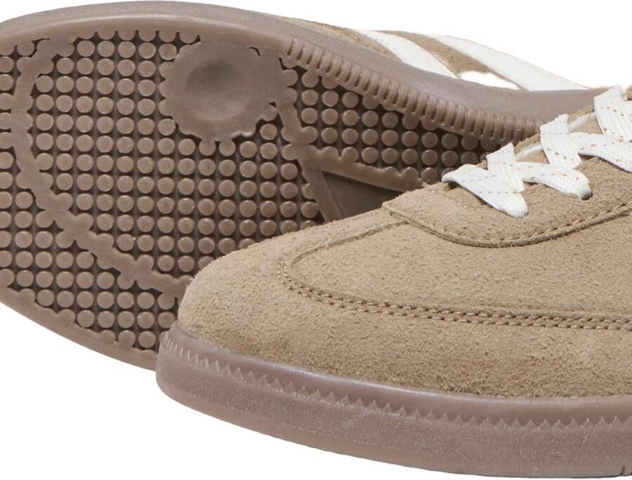 ONLY Onllydie suèdelook sneakers taupe - Foto 3