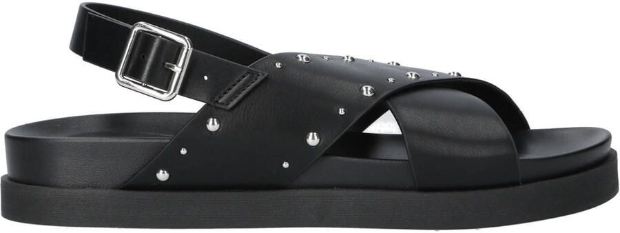 ONLY Onlminnie-19 Studs Cross Strap Sandal sandalen zwart