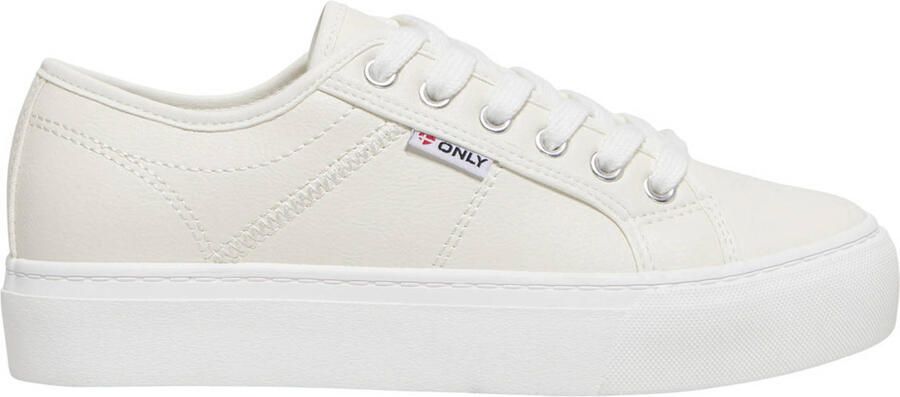 ONLY Onlnoomi Pu Platform Sneaker sneakers wit