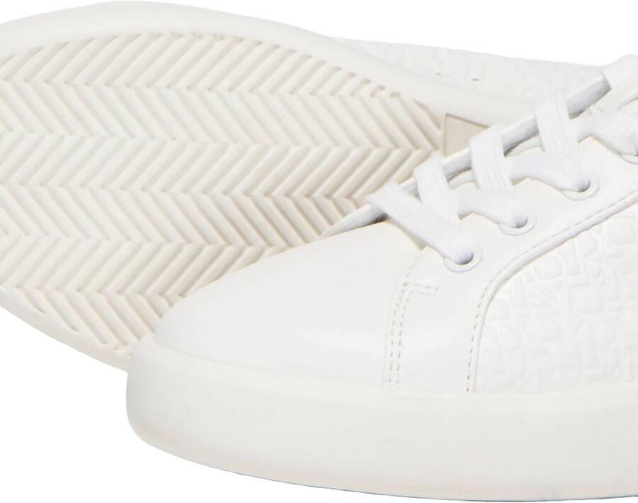 ONLY Onlsoul-8 Embosed imitatieleren sneakers wit - Foto 2