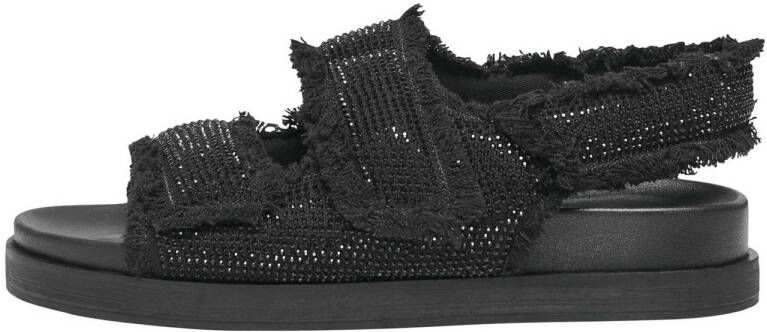 ONLY sandalen met glitters zwart