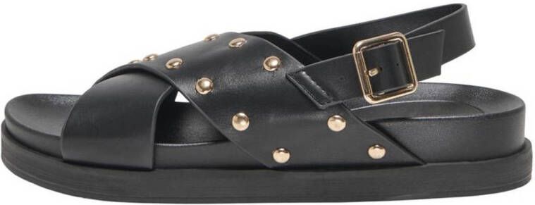 ONLY Onlminnie-15 Pu Studs Sandal sandalen zwart