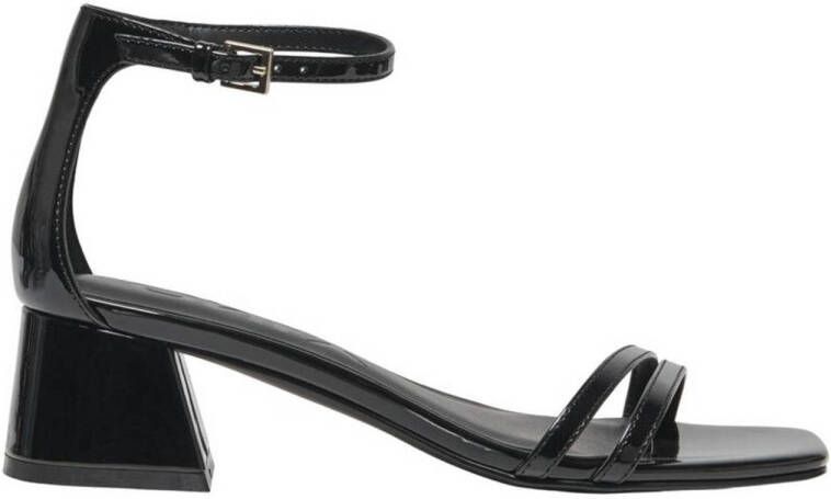 ONLY Onlaylin-5 Pu Strappy Heeled Sandal sandalettes zwart