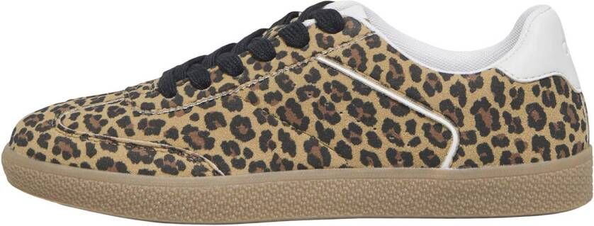 ONLY sneakers met panterprint bruin