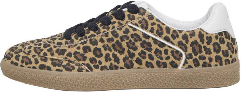 ONLY sneakers met panterprint bruin