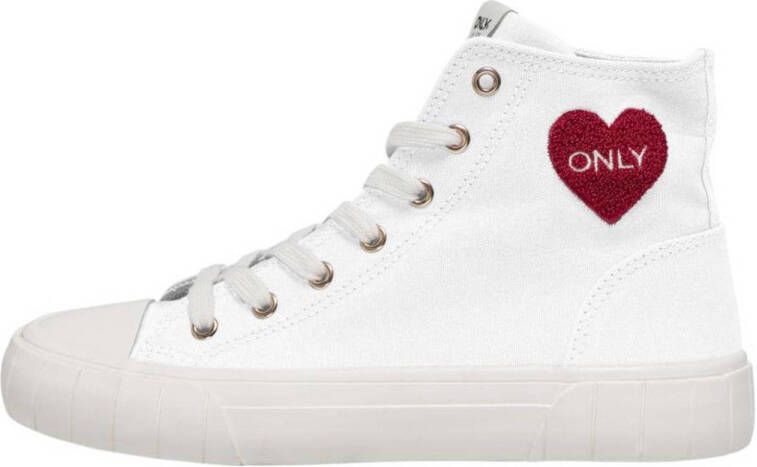 ONLY Onlliv-11 Canvas High Top Sneaker sneakers wit