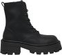 Only Zwarte Leren Rits Enkellaarzen Black Dames - Thumbnail 1