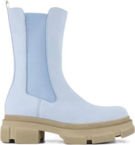 Oxmox chelsea boots lichtblauw