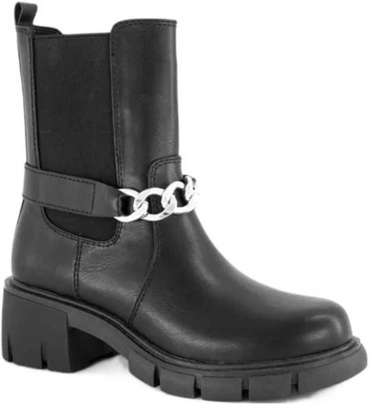 Oxmox chelsea boots met chain zwart