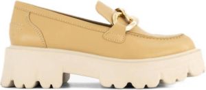 Oxmox chunky loafers met ketting camel