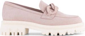 Oxmox chunky loafers met ketting roze