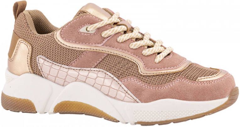 engineering Wat mensen betreft Sluier Oxmox Dames Oudroze chunky sneaker metallic - Schoenen.nl