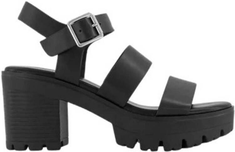 Oxmox Zwarte chunky sandalette