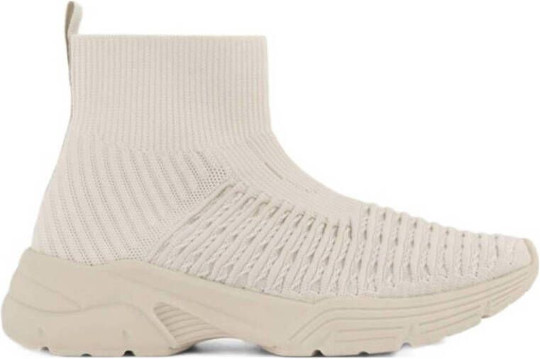 Oxmox sock sneakers beige