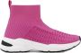 Oxmox Roze hoge sock sneaker - Thumbnail 1