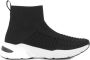 Oxmox Zwarte hoge sock sneaker - Thumbnail 1
