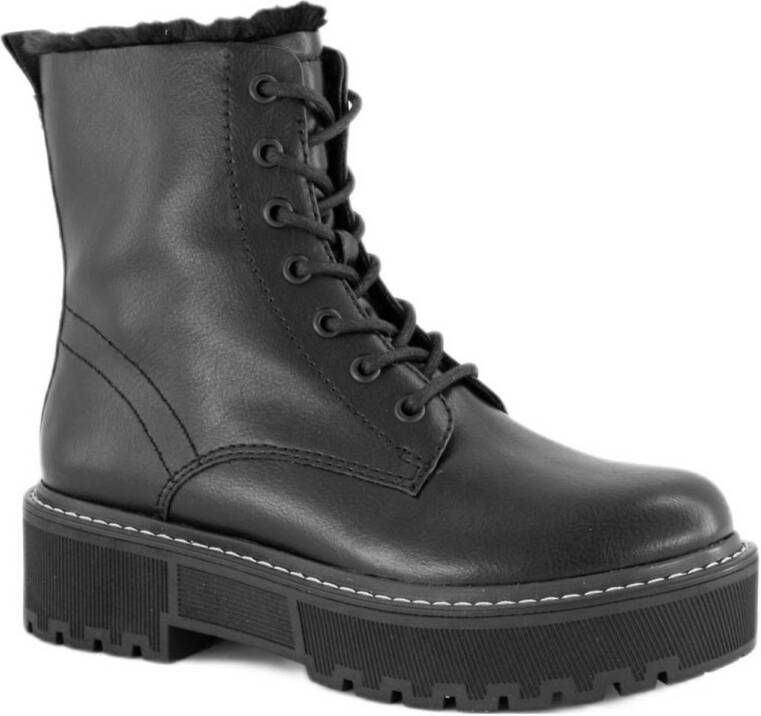 Oxmox Zwarte veterboot gevoerd