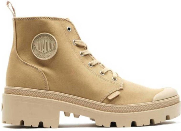 Palladium Pallabase Veterboots bruin Canvas Dames