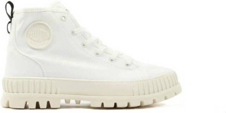 Palladium canvas sneakers wit