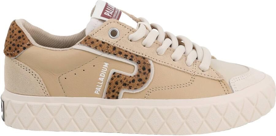 Palladium Ace Lo Mix LTH leren sneakers beige