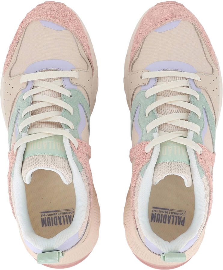 Palladium leren sneakers beige roze blauw - Foto 2