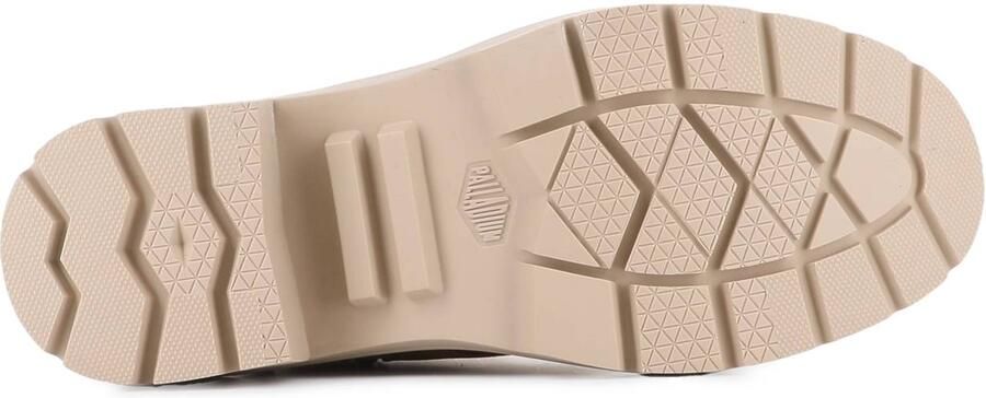 Palladium leren sneakers met blokhak cognac - Foto 3