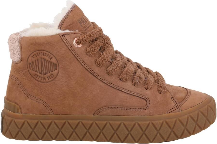 Palladium PALLA ACE NBK WL leren sneakers cognac
