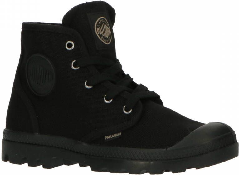 Palladium Womens Pampa Hi Veterboots Laarzen Met Veters Dames Zwart