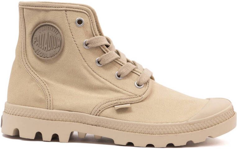 Palladium Womens Pampa Hi Veterboots Laarzen Met Veters Dames Beige