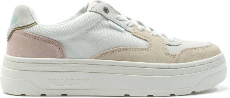 Palladium sneakers wit beige