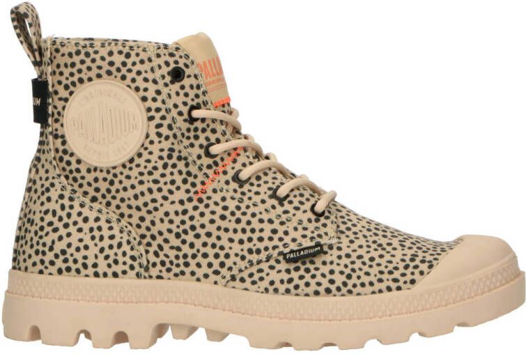 Palladium Pampa Hi Print Veterboots beige Canvas Dames