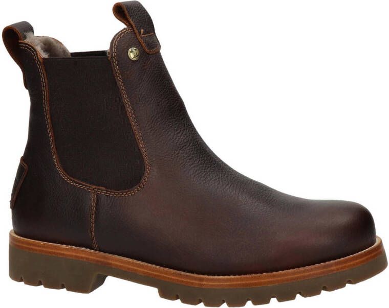 Panama Jack Burton Igloo leren chelsea boots bruin