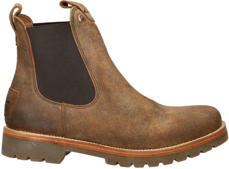 Panama Jack Burton suède chelsea boots bruin