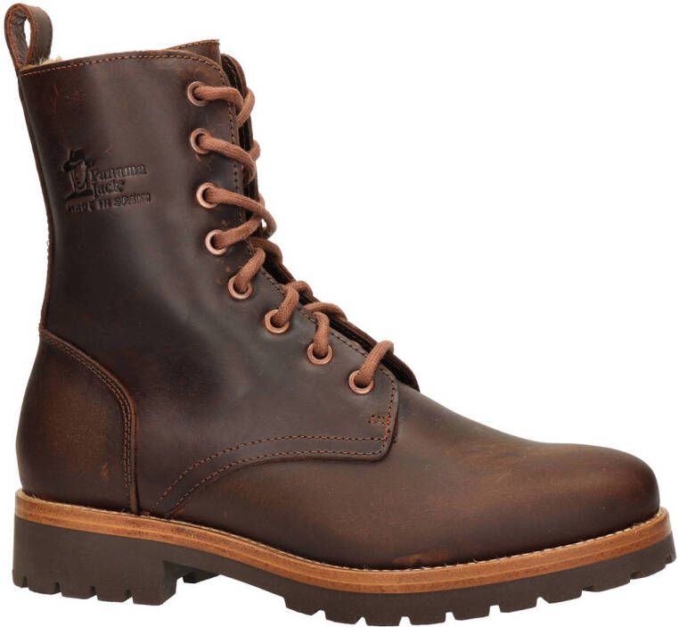 Panama Jack Frisia leren veterboots bruin