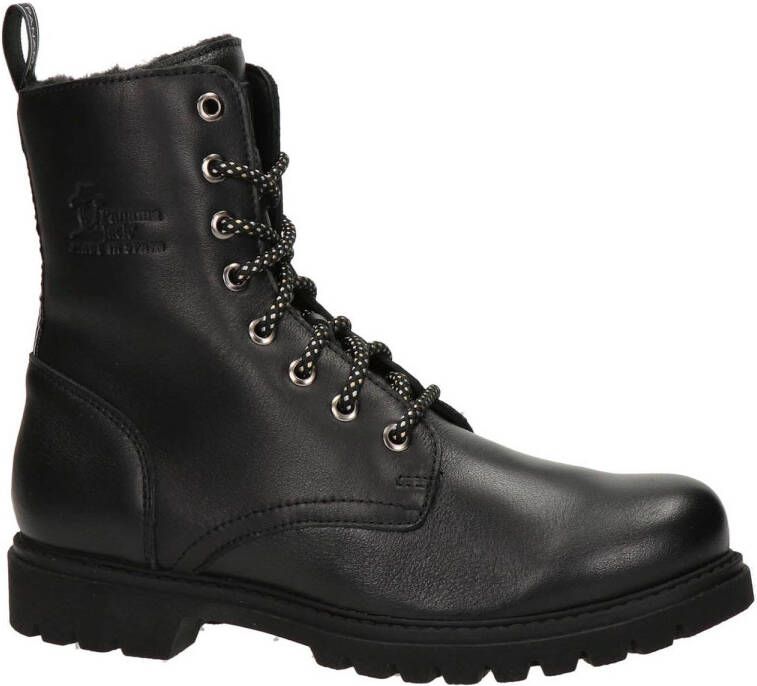 Panama Jack Frisia leren veterboots zwart