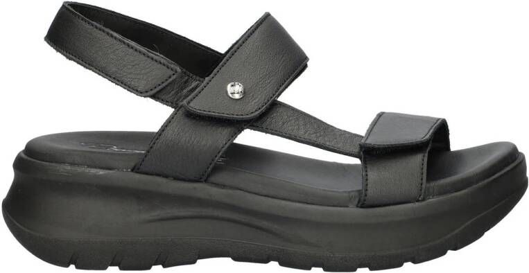 Panama Jack Noor leren sandalen zwart