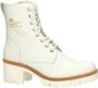 Panama Jack Waterdichte witte leren dameslaars Beige Dames - Thumbnail 1