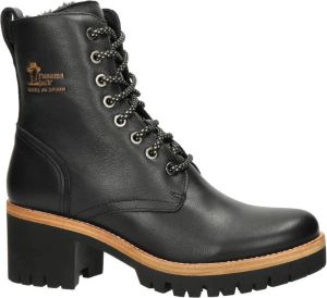 Panama Jack Padma B12 leren veterboots zwart