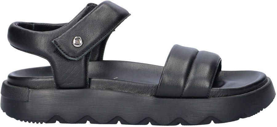 Panama Jack Bety leren sandalen zwart