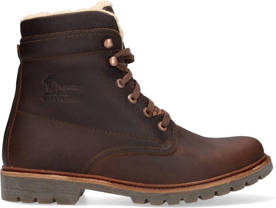 Panama Jack P03 AVIATOR C23 Volwassenen Heren sneakersVrije tijd half hoog Kleur Bruin