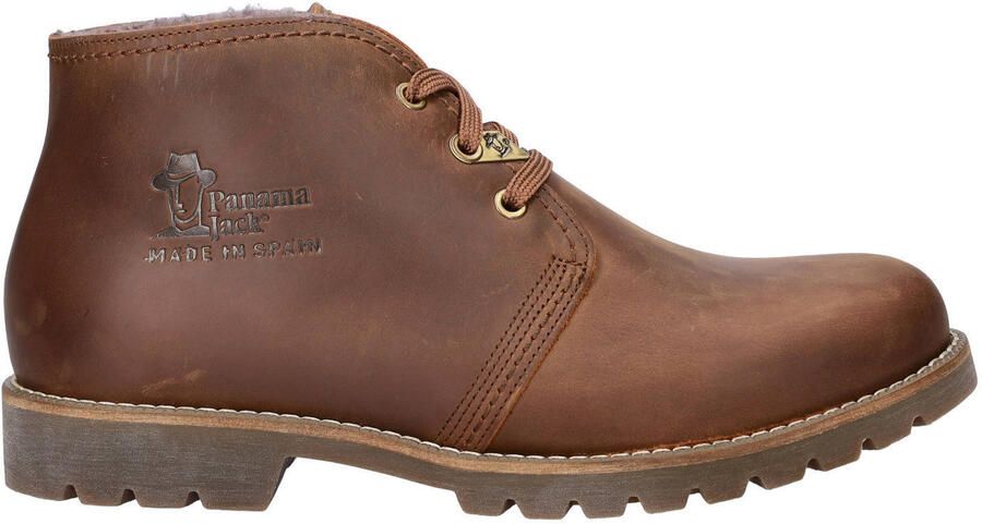 Panama Jack Bota Panam leren veterboots met profielzool cognac